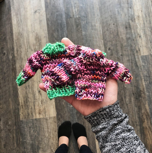 Mini Sweater Knitting Pattern